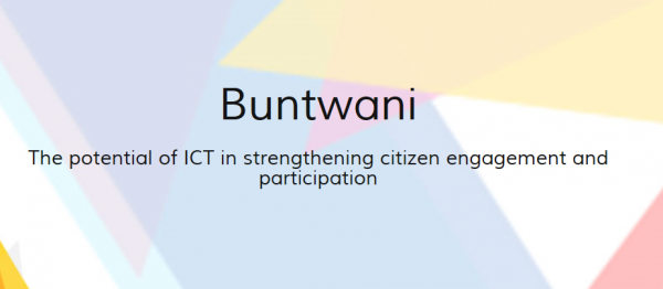 Buntwani: ICT in strengthening citizen engagement and participation