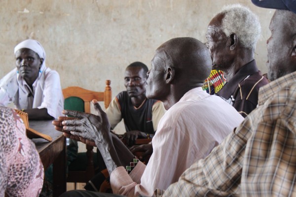 Community meeting in Turkana, Kenya.