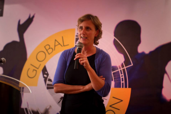 Marjan Besuijen speaking at Global Innovation Week 2014
