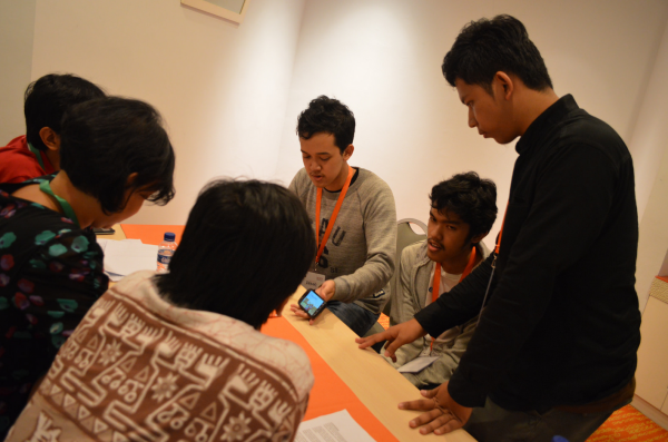 Participants at HackJak in Jakarta, Indonesia