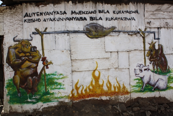 Graffiti is used for social and political activism in Nairobi